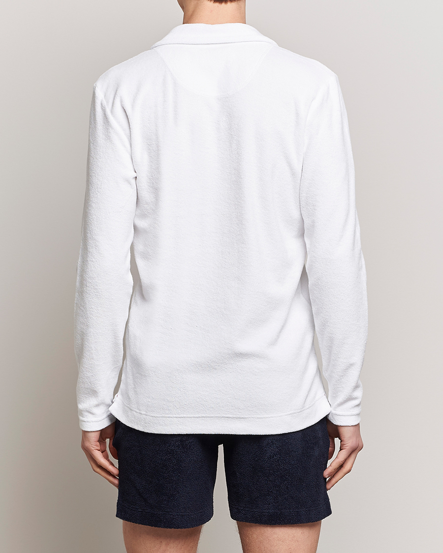 Herr | Tröjor | Orlebar Brown | Terry Long Sleeve OB Stripe White