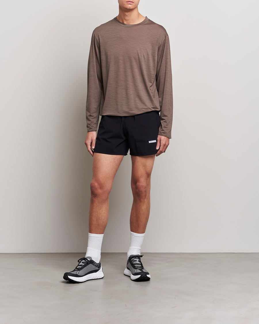 Herr | T-Shirts | Satisfy | CloudMerino Long Tee Warm Stone
