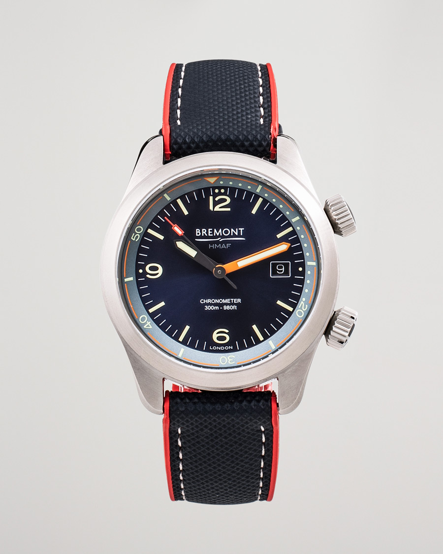 Herr | Pre-Owned & Vintage Watches | Bremont Pre-Owned | Argonaut Azure 42mm Blue Dial Steel Blue