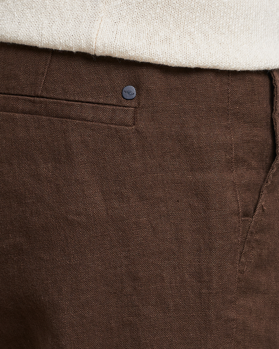 Herr | Byxor | NN07 | Karl Linen Trousers Brown