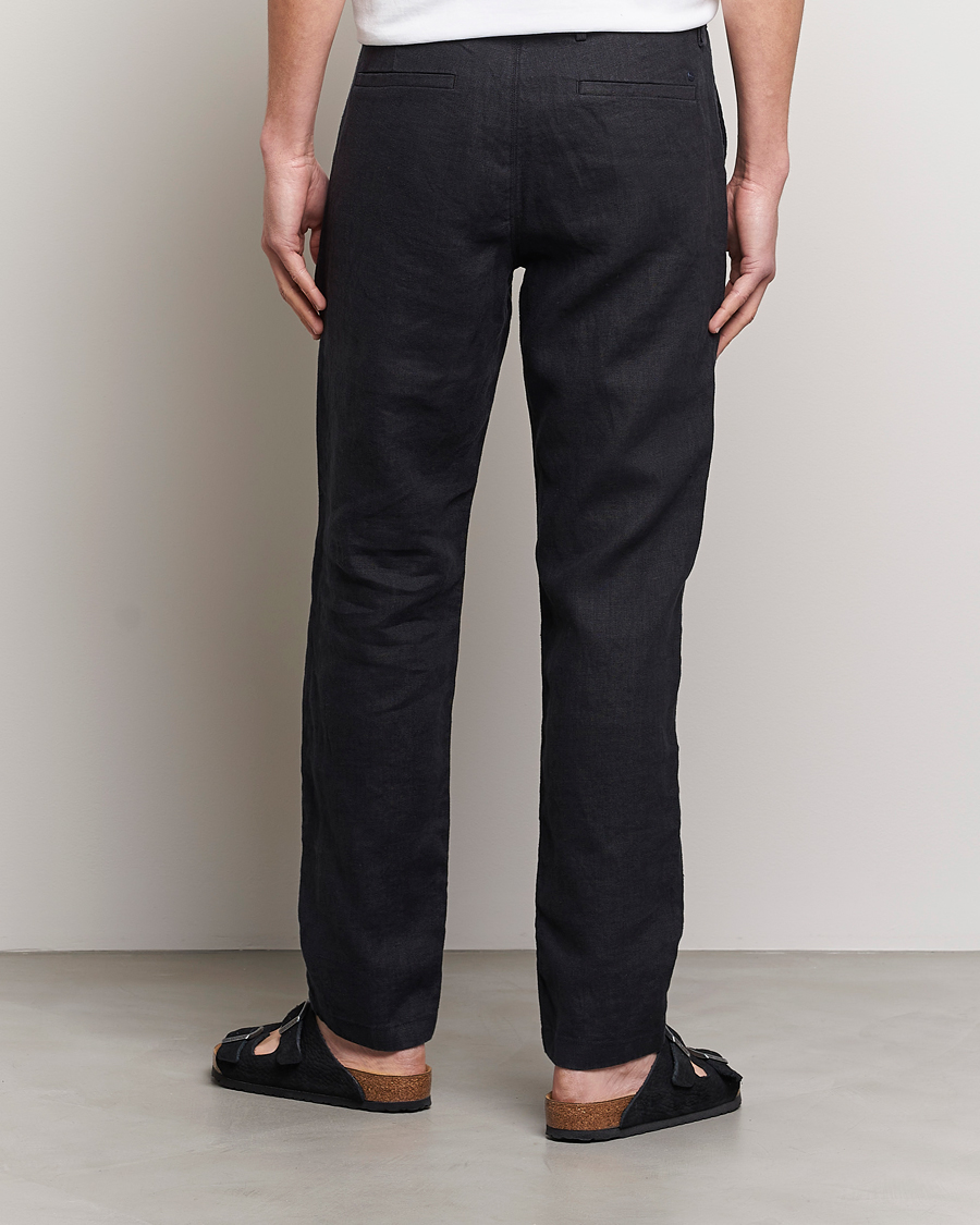 Herr | Byxor | NN07 | Karl Linen Trousers Black