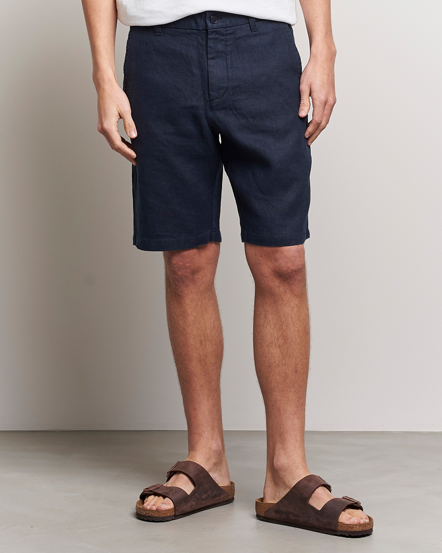 Herr | Realisation | NN07 | Crown Linen Shorts Navy