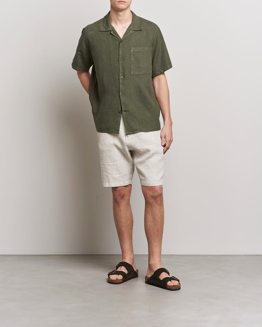Herr | Shorts | NN07 | Crown Linen Shorts Oat
