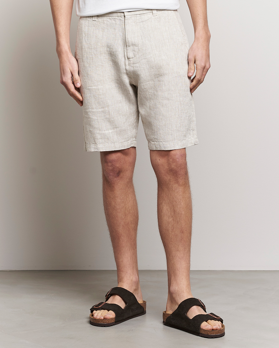Herr | Shorts | NN07 | Crown Linen Shorts Oat