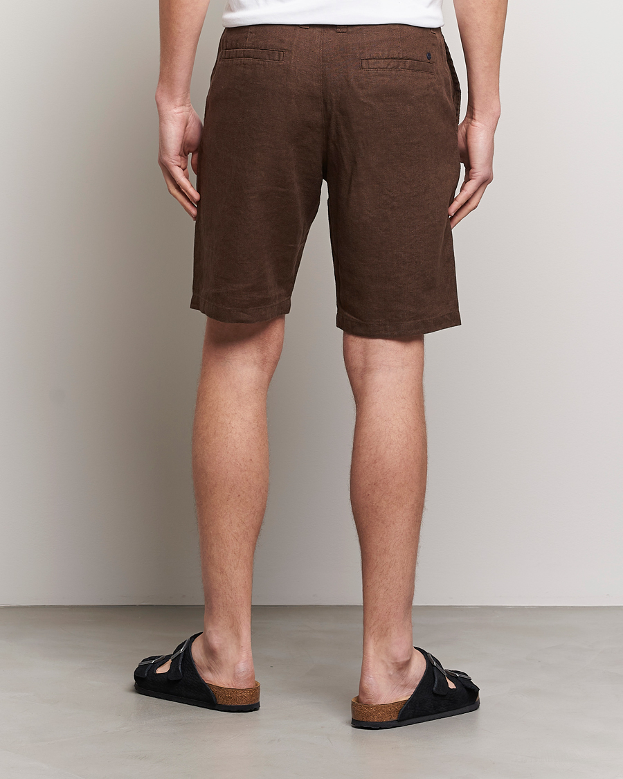 Herr | Shorts | NN07 | Crown Linen Shorts Brown