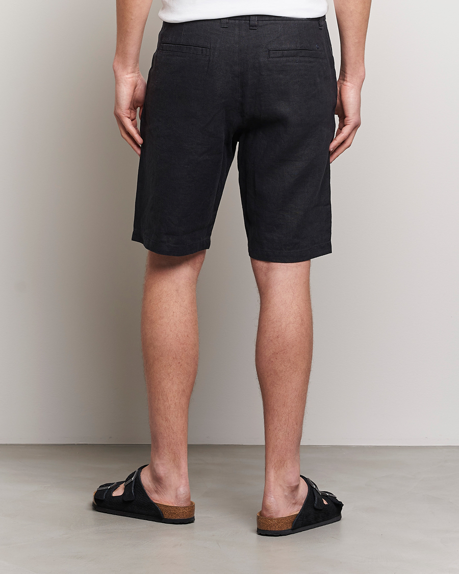 Herr | Shorts | NN07 | Crown Linen Shorts Black