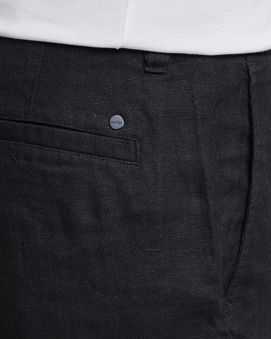 Herr | Shorts | NN07 | Crown Linen Shorts Black