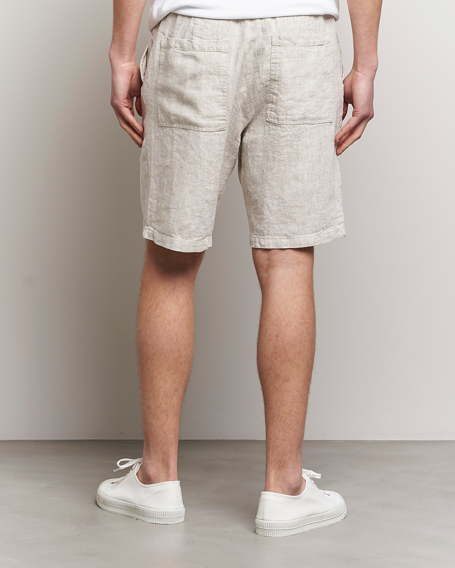 Herr | Shorts | NN07 | Keith Drawstring Linen Shorts Oat