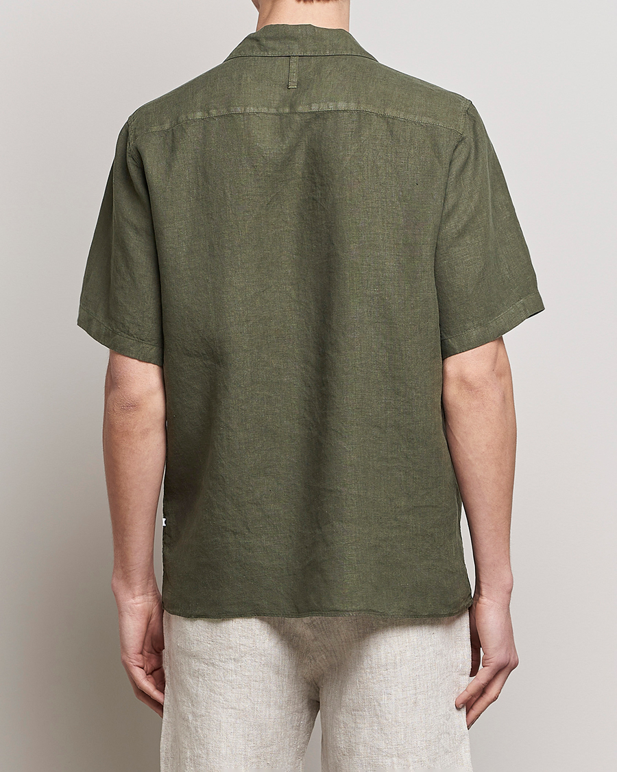 Herr | Skjortor | NN07 | Julio Linen Resort Shirt Army