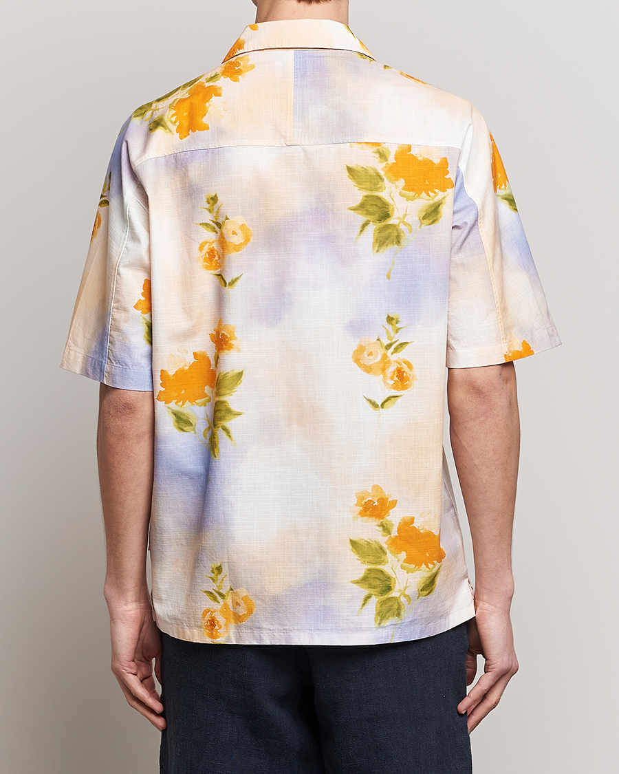 Herr | Skjortor | NN07 | Ole Short Sleeve Printed Cotton/Tencel Shirt Multi