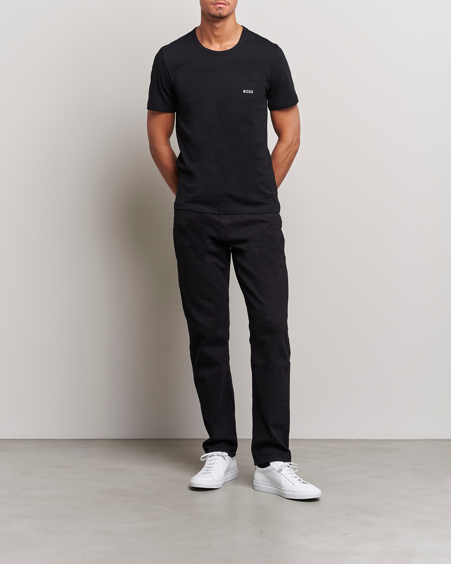 Herr | T-Shirts | BOSS BLACK | 3-Pack Crew Neck T-Shirt Navy/Blue/Black