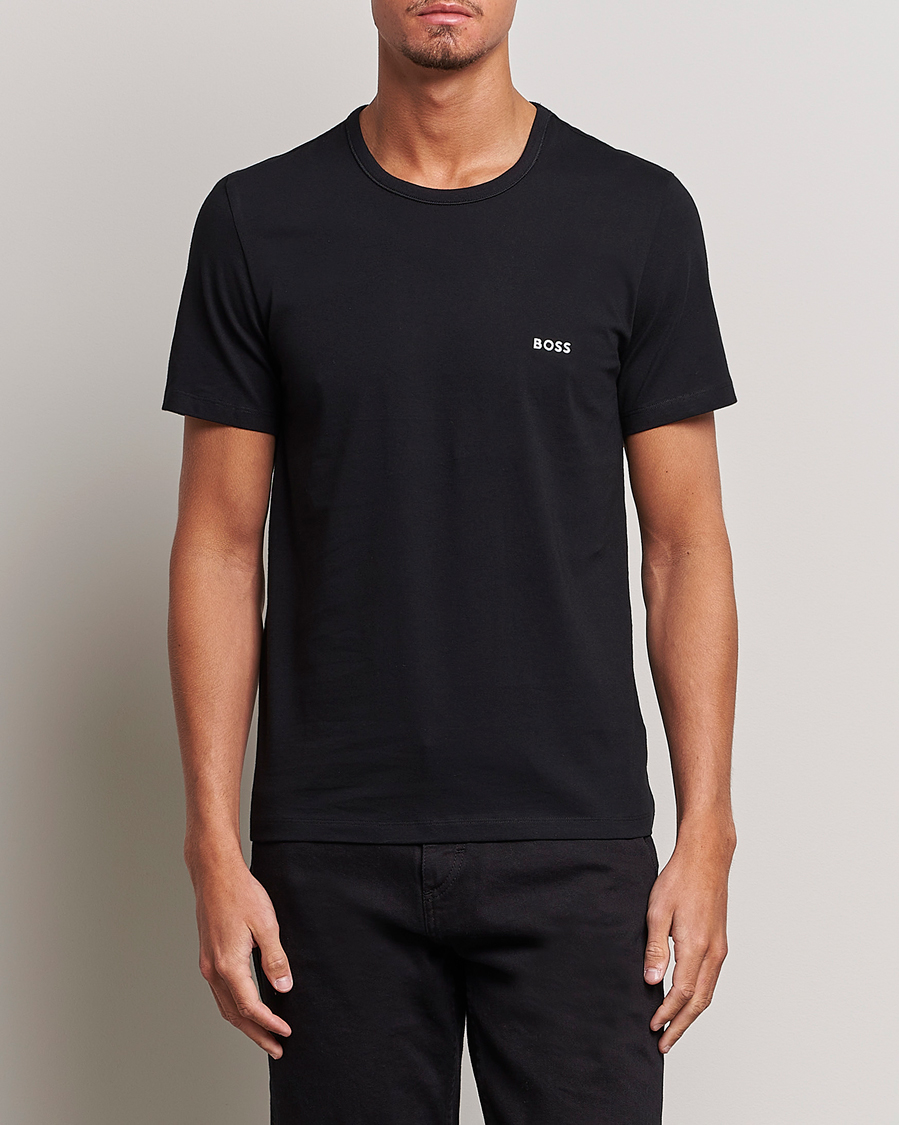 Herr | T-Shirts | BOSS BLACK | 3-Pack Crew Neck T-Shirt Navy/Blue/Black