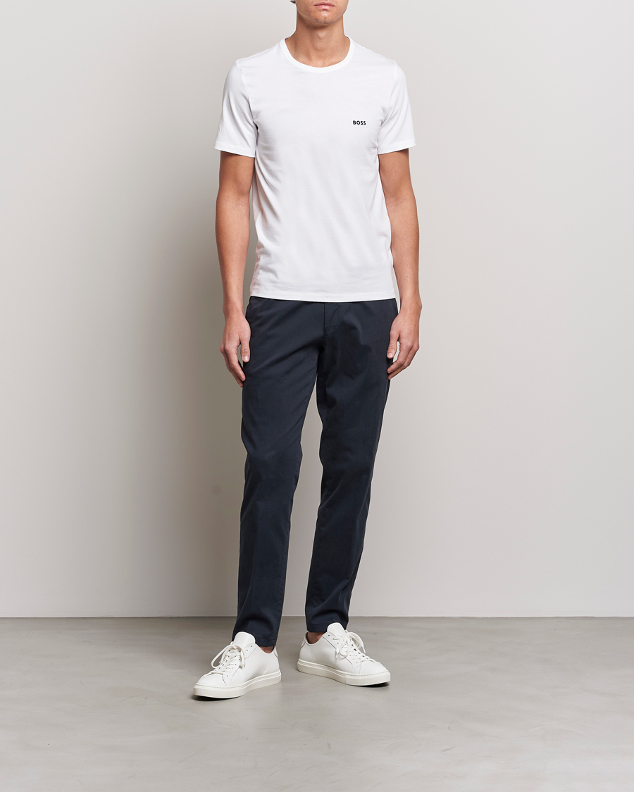 Herr | T-Shirts | BOSS BLACK | 3-Pack Crew Neck T-Shirt White/Navy/Black