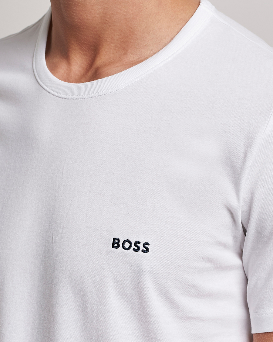 Herr | T-Shirts | BOSS BLACK | 3-Pack Crew Neck T-Shirt White/Navy/Black