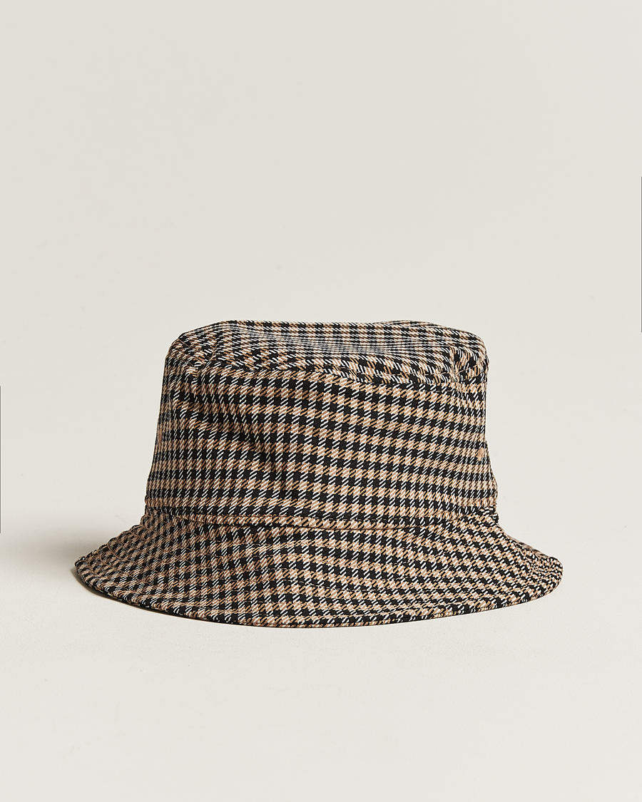 Herr | BOSS BLACK Saul Checked Bucket Hat Medium Beige | BOSS BLACK | Saul Checked Bucket Hat Medium Beige