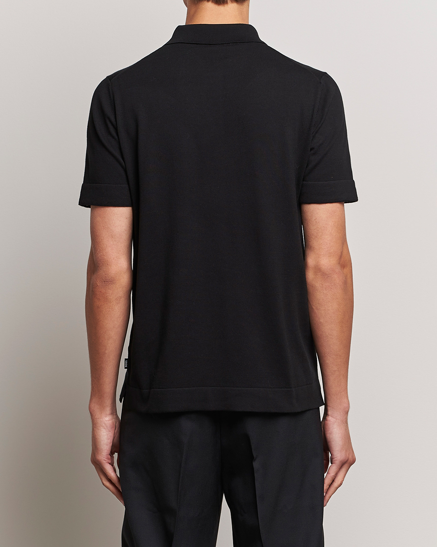 Herr | Pikéer | BOSS BLACK | Ofiordo Checked Pocket Polo Black