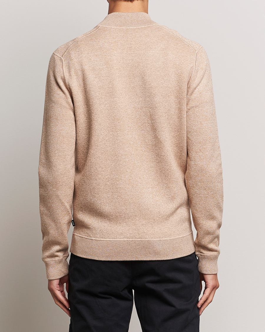 Herr | Tröjor | BOSS BLACK | Onorto Full Zip Sweater Medium Beige