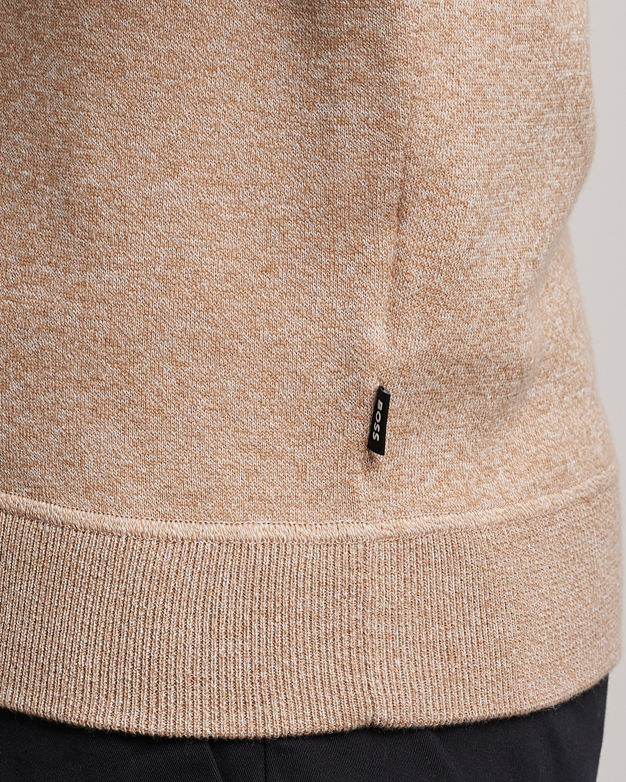 Herr | Tröjor | BOSS BLACK | Onorto Full Zip Sweater Medium Beige