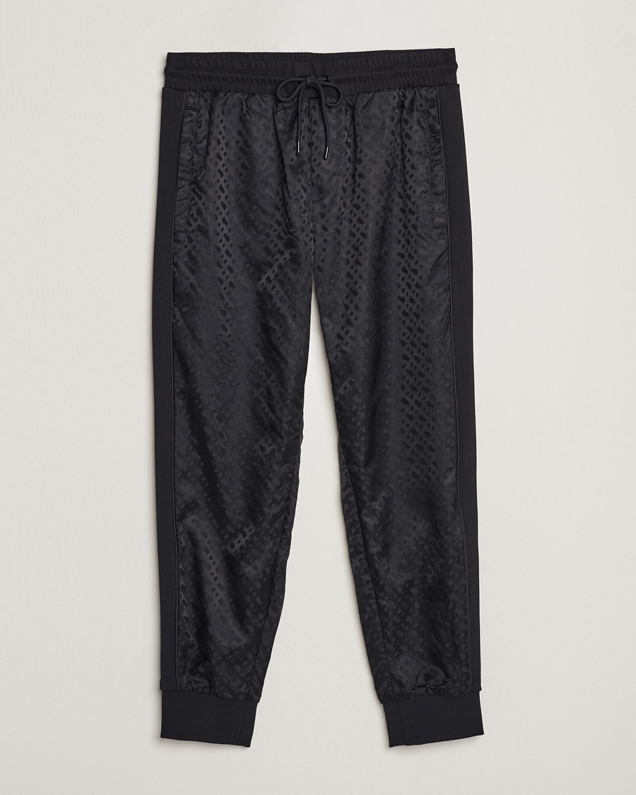 Herr | Byxor | BOSS BLACK | Lamont Monogram Sweatpants Black