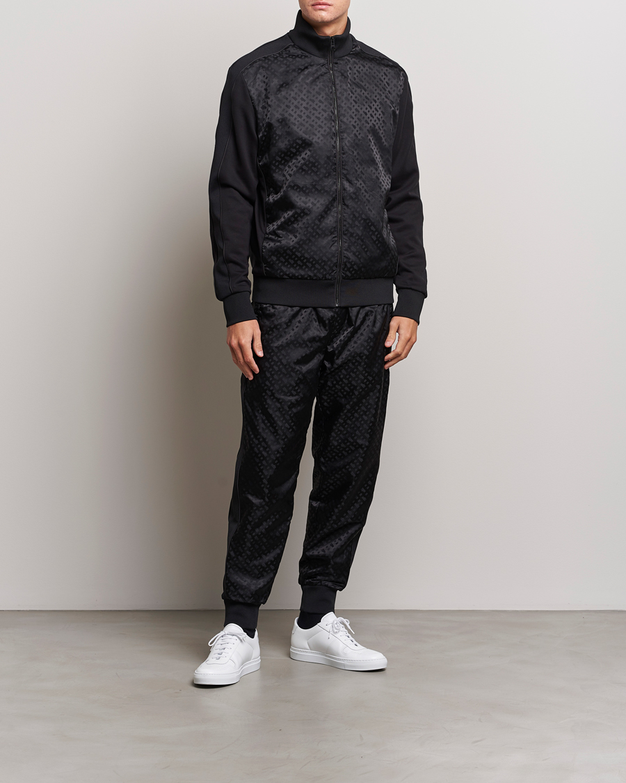 Herr | Byxor | BOSS BLACK | Lamont Monogram Sweatpants Black