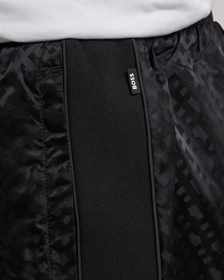 Herr | Byxor | BOSS BLACK | Lamont Monogram Sweatpants Black