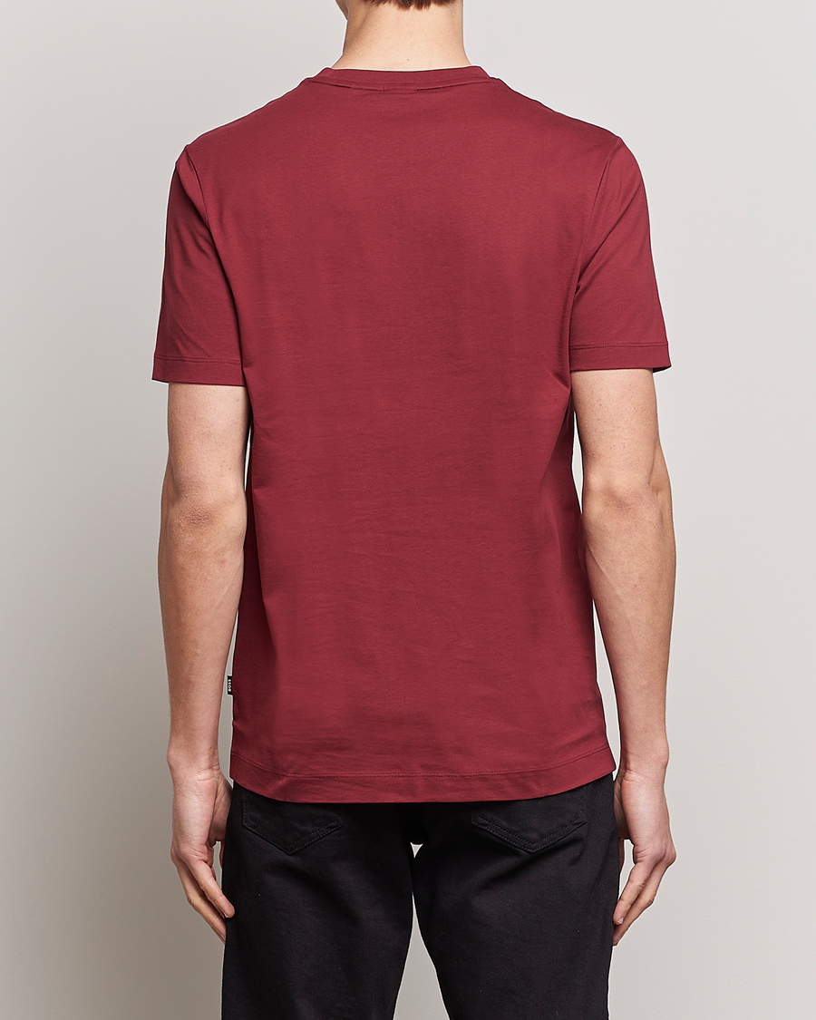 Herr | T-Shirts | BOSS BLACK | Thompson Crew Neck T-Shirt Dark Red
