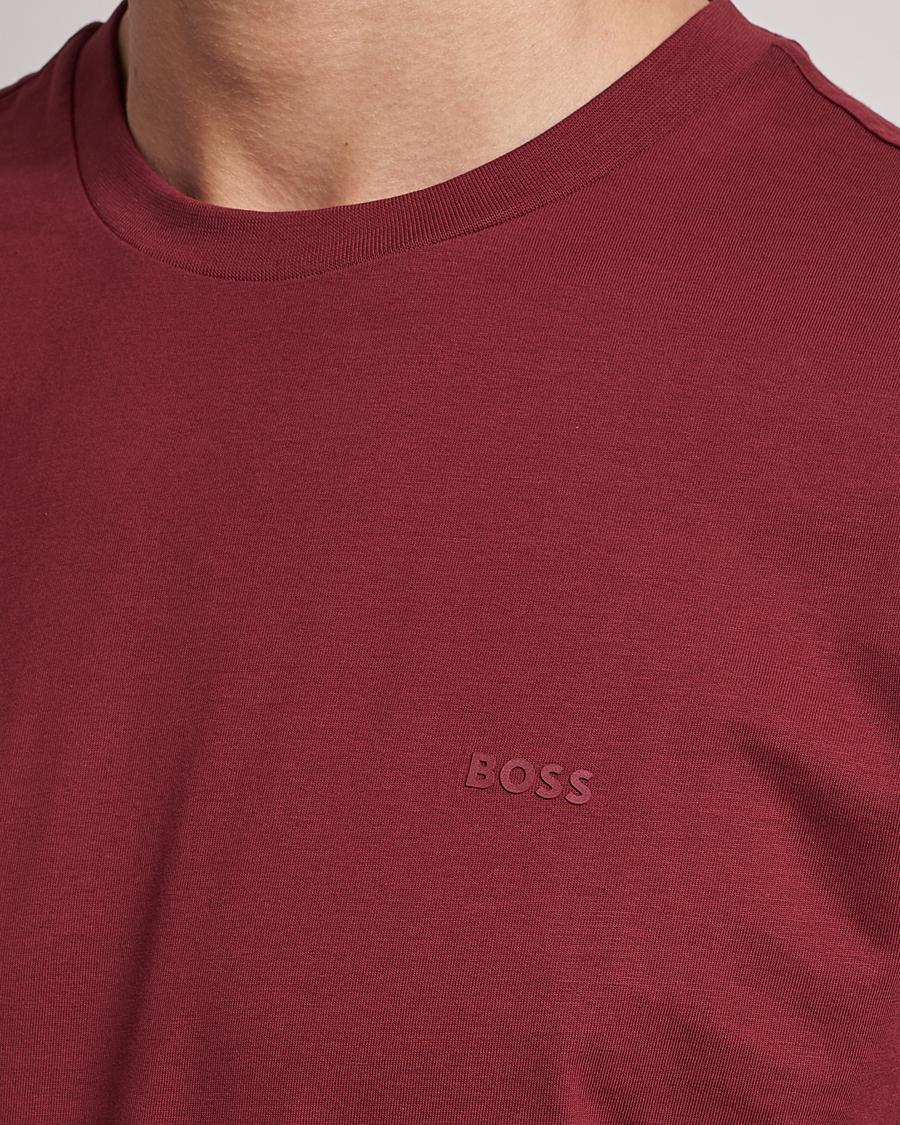 Herr | T-Shirts | BOSS BLACK | Thompson Crew Neck T-Shirt Dark Red