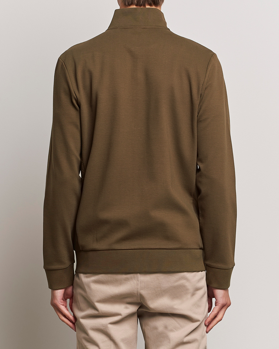 Herr | Tröjor | BOSS BLACK | Shepherd Full Zip Sweater Open Green