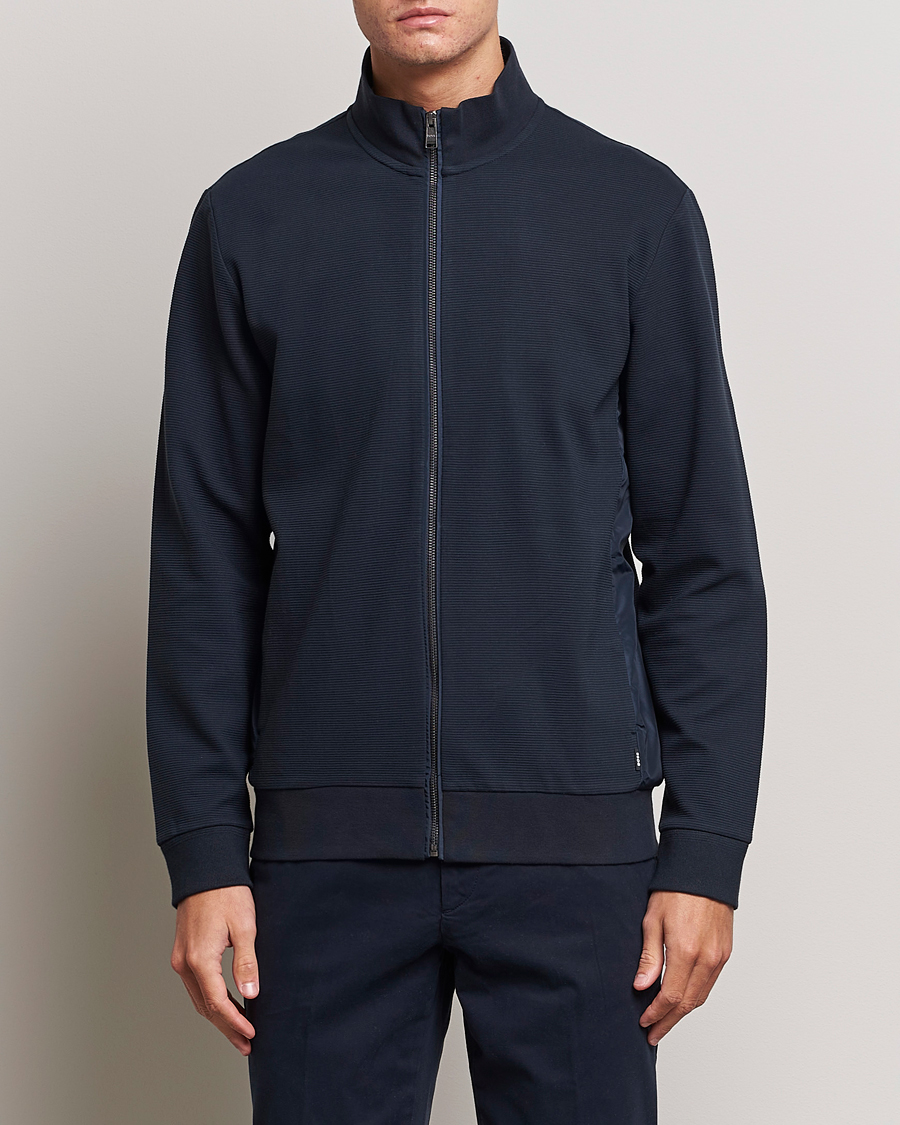 Herr |  | BOSS BLACK | Shepherd Full Zip Sweater Dark Blue