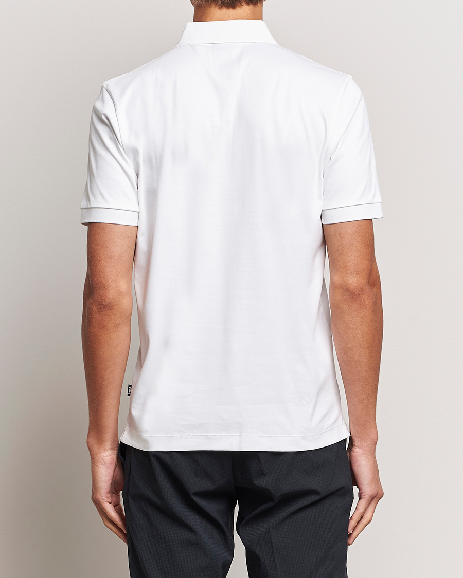 Herr | Pikéer | BOSS BLACK | Paras Half Zip Polo White