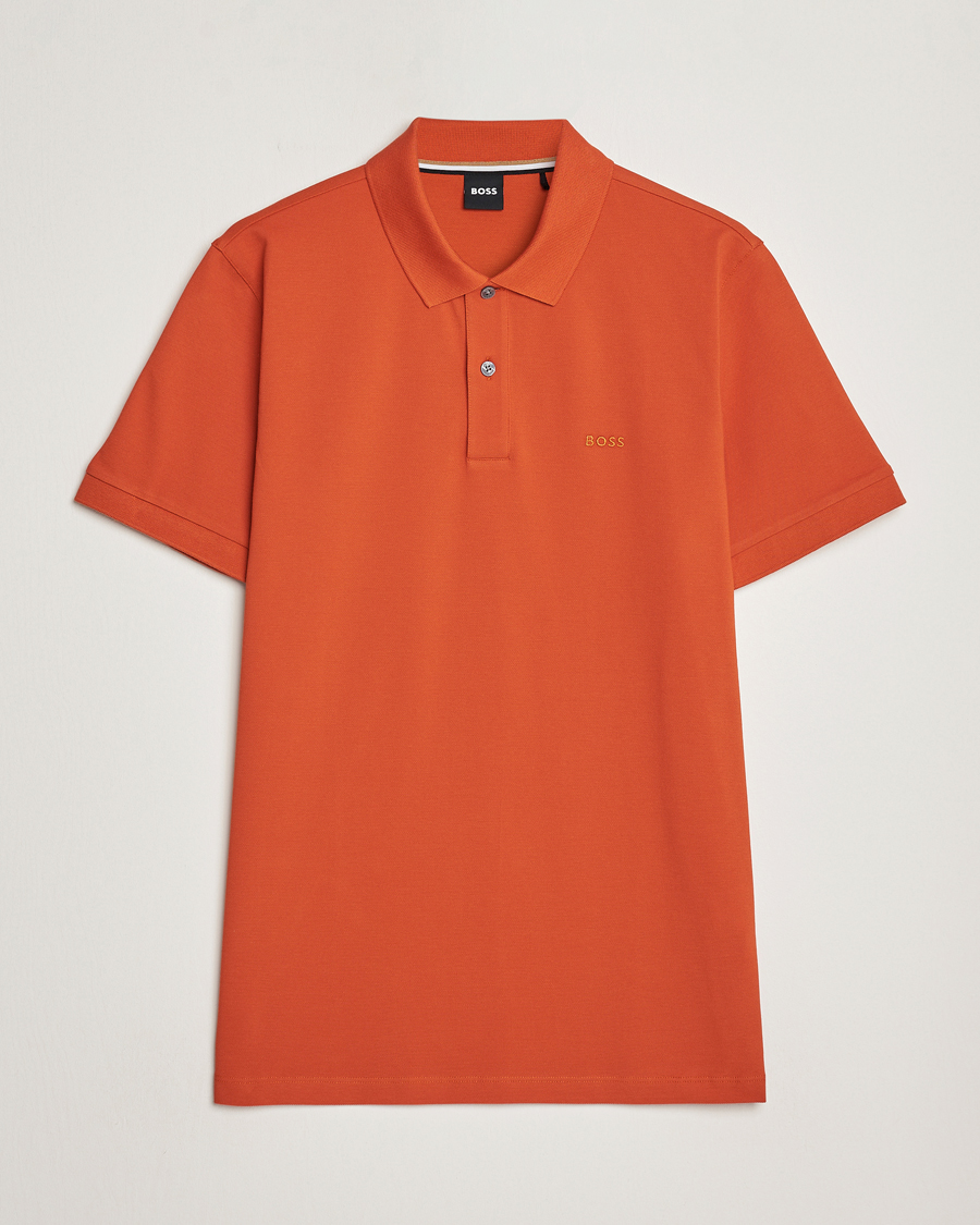 Herr | Pikéer | BOSS BLACK | Pallas Polo Dark Orange