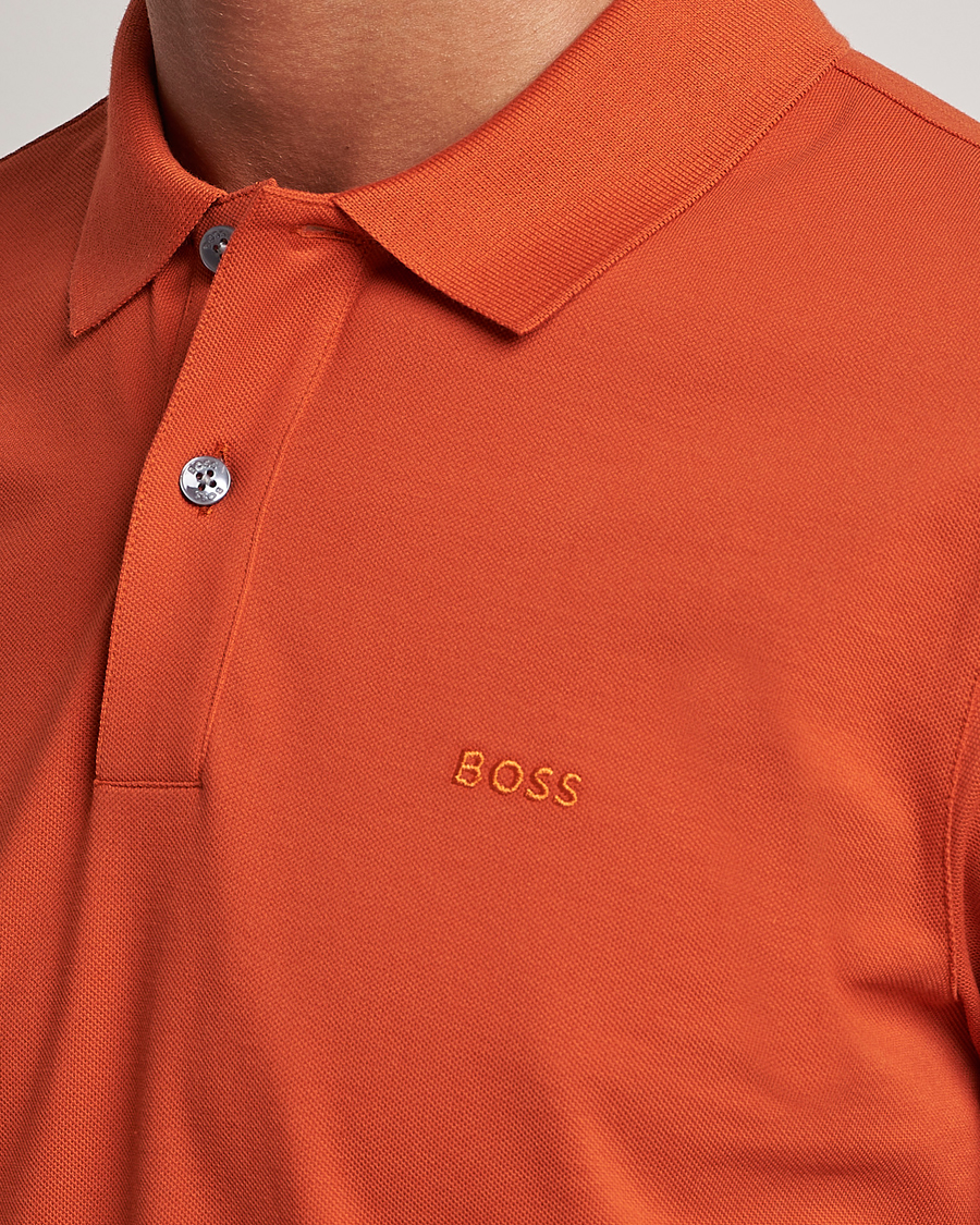 Herr | Pikéer | BOSS BLACK | Pallas Polo Dark Orange