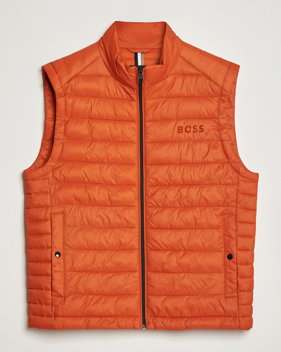 Herr | Jackor | BOSS BLACK | Calano Down Vest Dark Orange