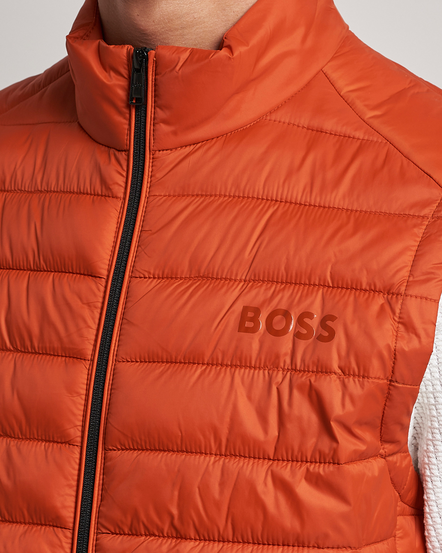 Herr | Jackor | BOSS BLACK | Calano Down Vest Dark Orange