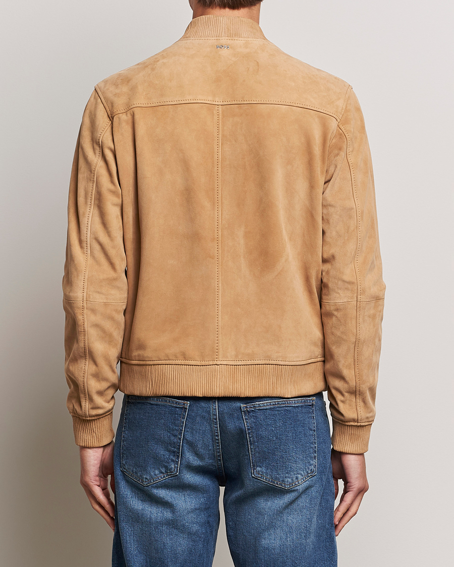 Herr | Jackor | BOSS BLACK | Malbano Suede Jacket Medium Beige
