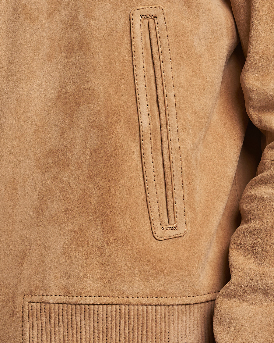 Herr | Jackor | BOSS BLACK | Malbano Suede Jacket Medium Beige
