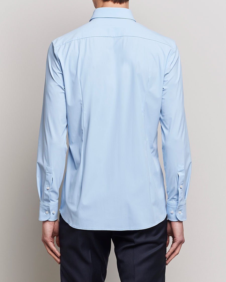 Herr | Skjortor | BOSS BLACK | Hank 4-Way Stretch Shirt Light Blue