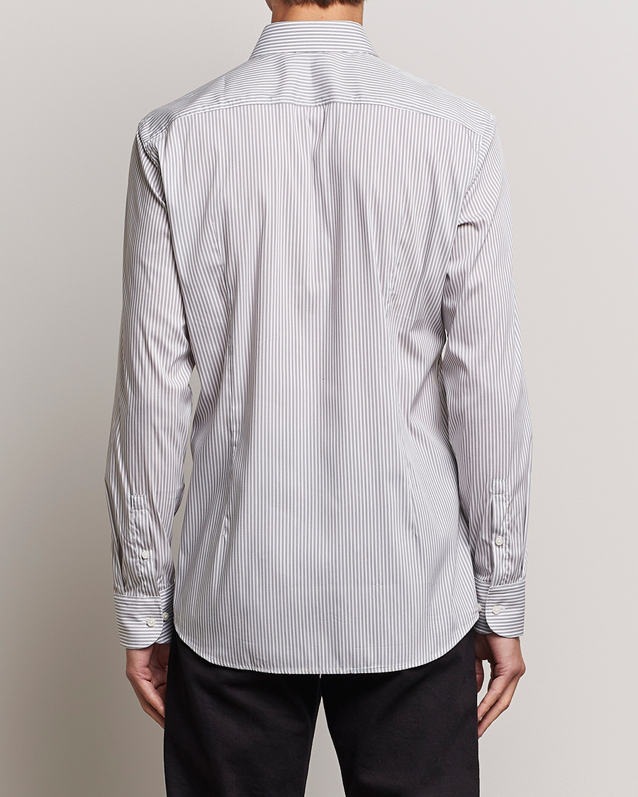 Herr | Skjortor | BOSS BLACK | Hank 4-Way Micro Check Stretch Shirt Open Green