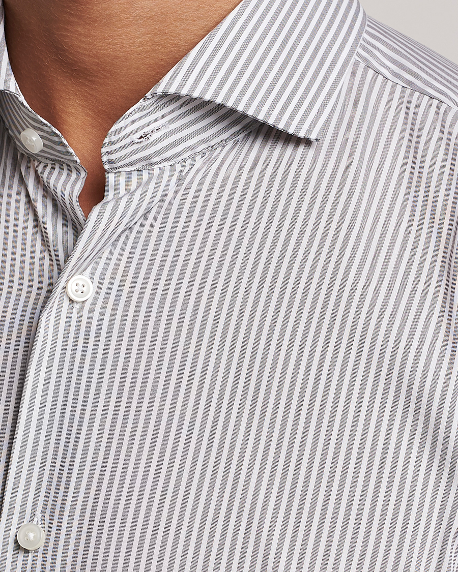 Herr | Skjortor | BOSS BLACK | Hank 4-Way Micro Check Stretch Shirt Open Green