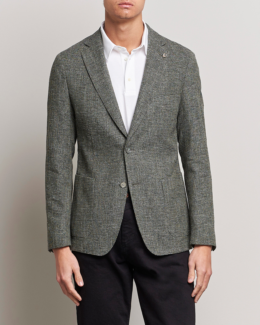 Herr | Udda kavaj | BOSS BLACK | Hanry Cotton Patch Pocket Blazer Open Green