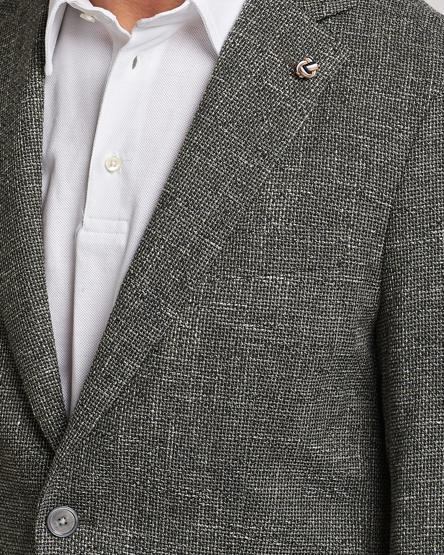 Herr | Kavajer | BOSS BLACK | Hanry Cotton Patch Pocket Blazer Open Green