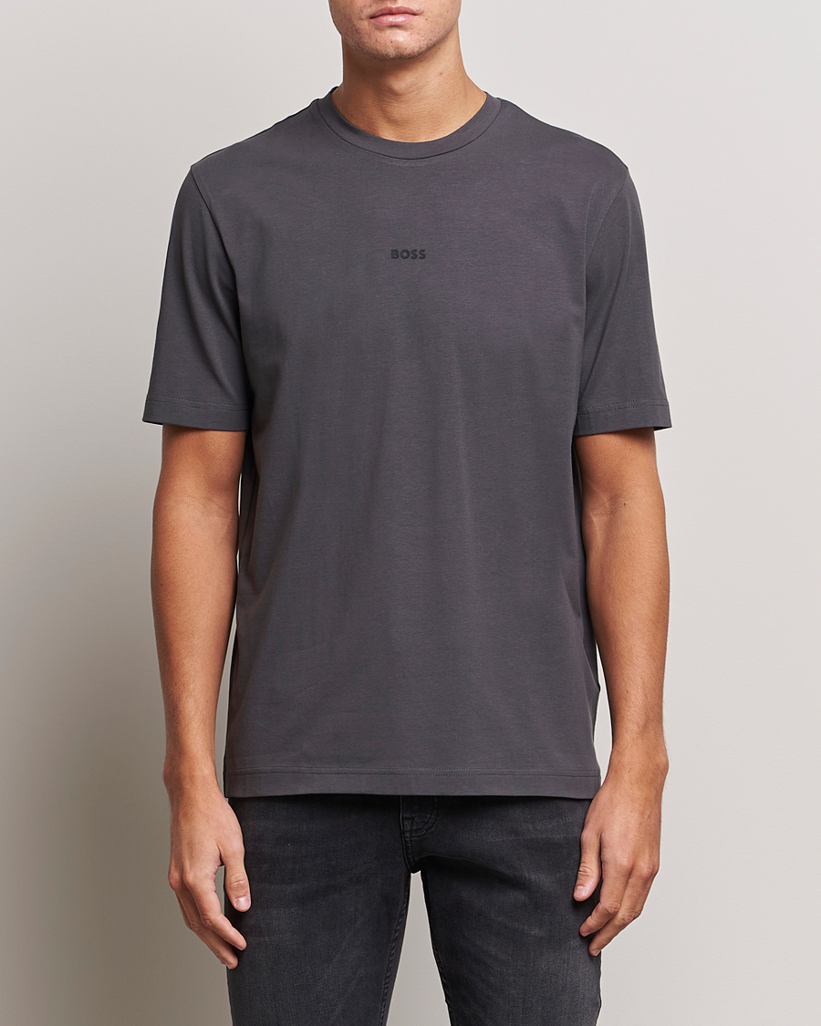 Herr |  | BOSS ORANGE | Tchup Logo Crew Neck T-Shirt Dark Grey