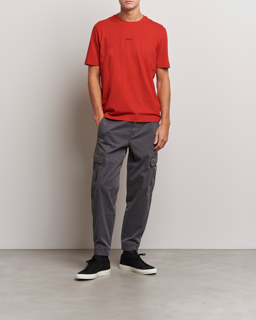 Herr | T-Shirts | BOSS ORANGE | Tchup Logo Crew Neck T-Shirt Bright Red