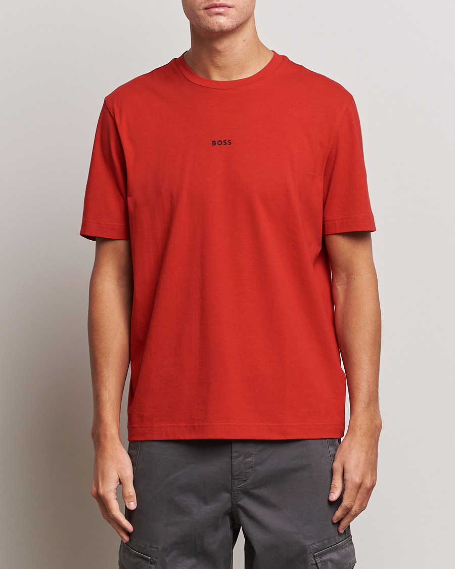 Herr | T-Shirts | BOSS ORANGE | Tchup Logo Crew Neck T-Shirt Bright Red
