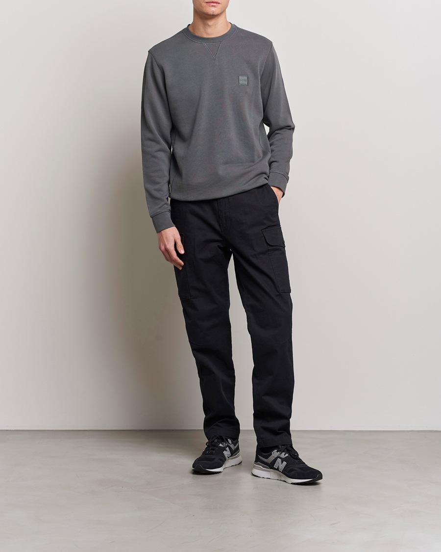 Herr | Tröjor | BOSS ORANGE | Westart Logo Sweatshirt Dark Grey