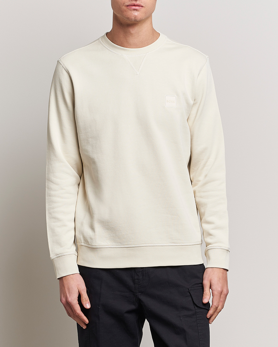 Herr | Tröjor | BOSS ORANGE | Westart Logo Sweatshirt Light Beige