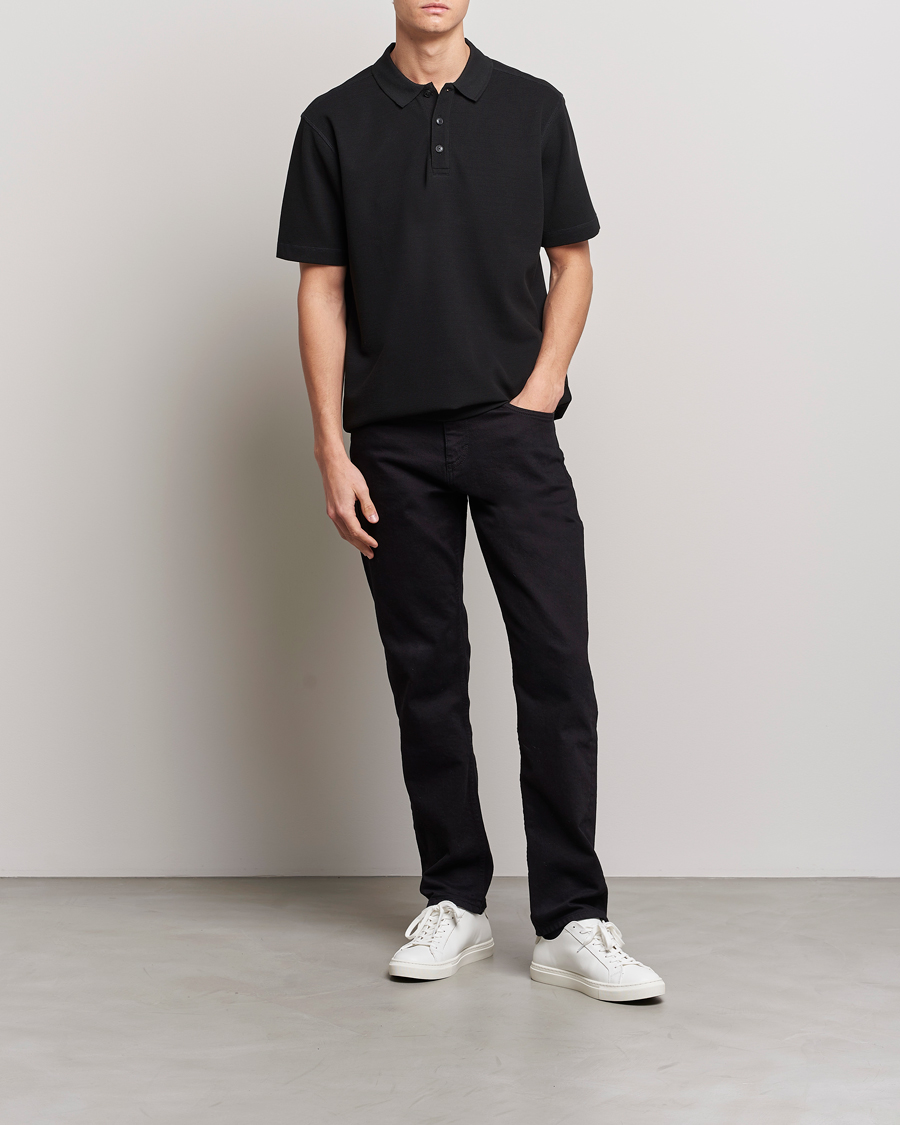 Herr | Pikéer | BOSS ORANGE | Petempesto Knitted Polo Black