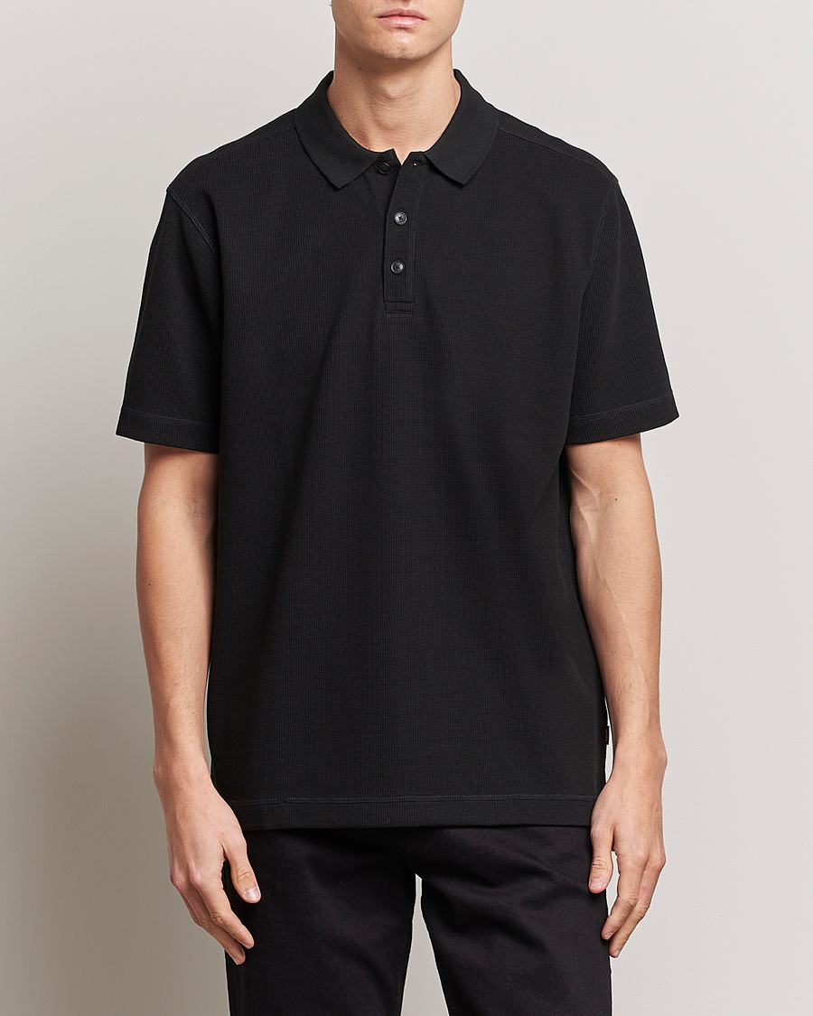 Herr | Pikéer | BOSS ORANGE | Petempesto Knitted Polo Black
