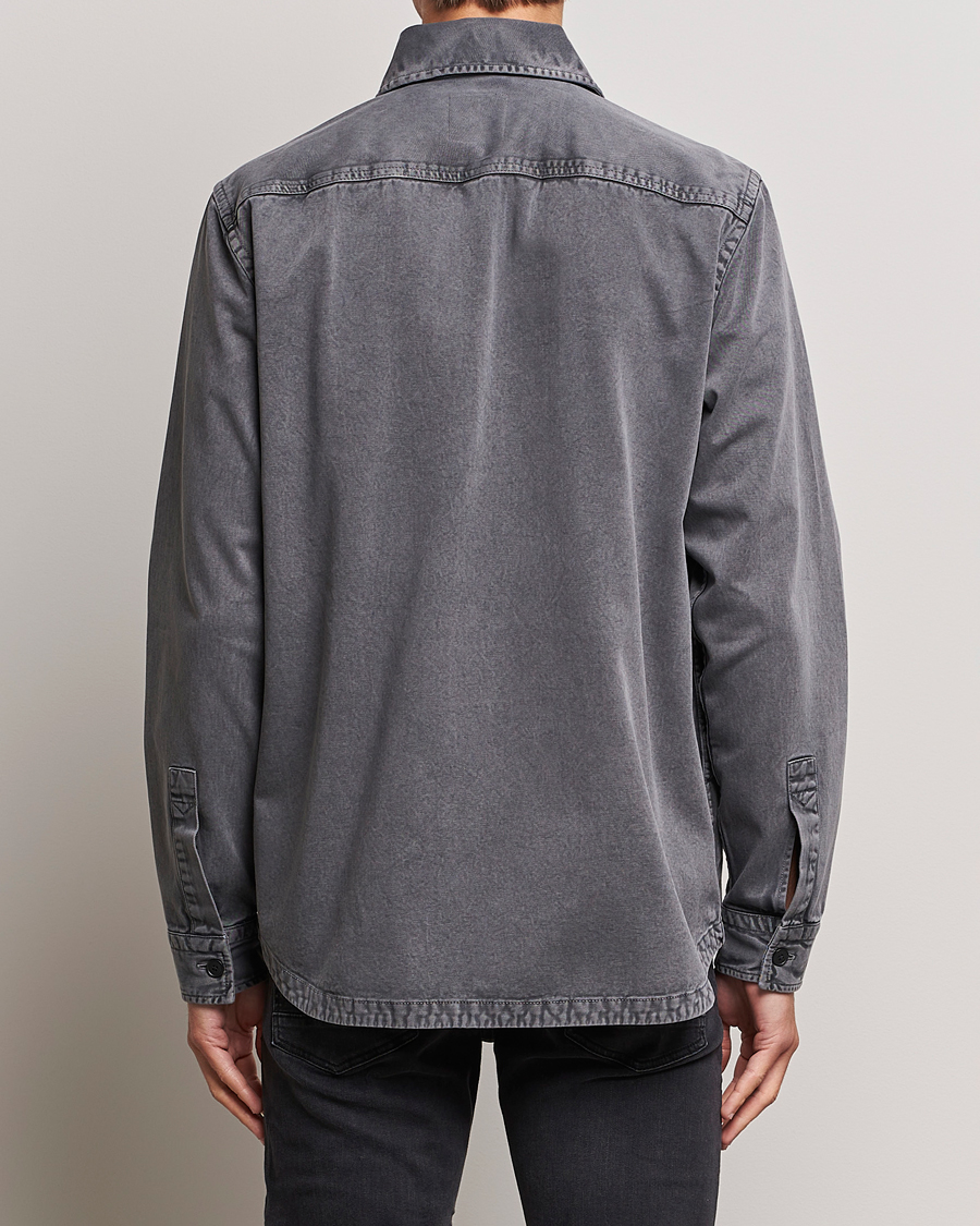 Herr | Skjortor | BOSS ORANGE | Locky Pocket Overshirt Dark Grey