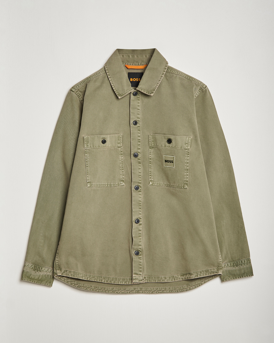Herr | Skjortor | BOSS ORANGE | Locky Pocket Overshirt Pastel Green